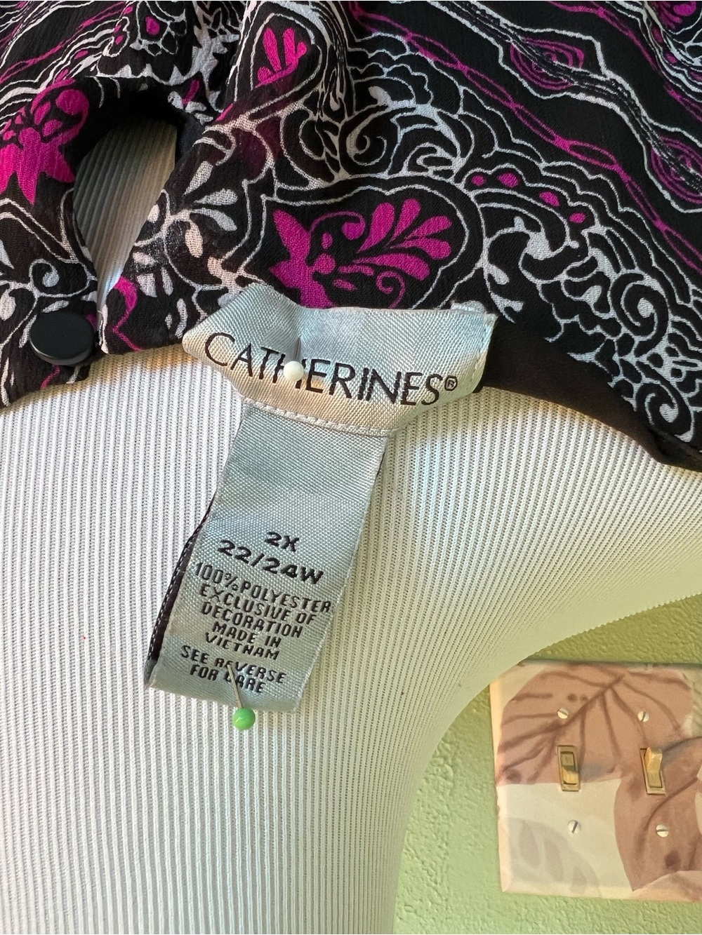 Catherine’s Maxi Dress with Pink and Black Medallion Print - Picture 6 of 6